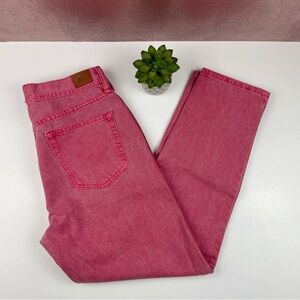 BDG Dad Fit Red Denim Jeans Casual Women Size 32x32 Urban Outfitters Designer